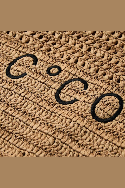 Co´Couture - Cococc Contrast Beach Bag 49084 - 4085 - Straw
