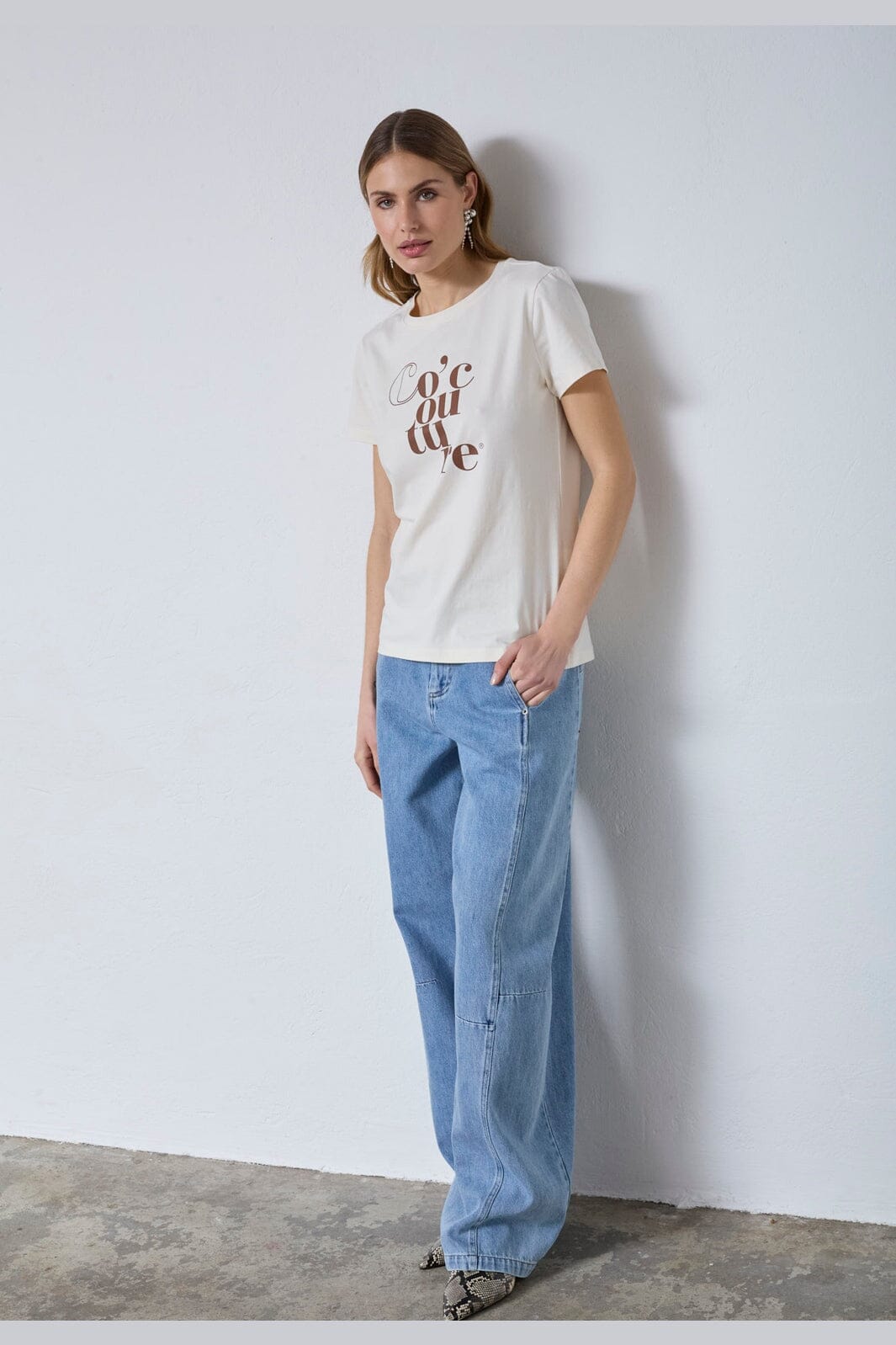 Co´Couture - Cocouturecc Tee 43002 - 11 - Off White