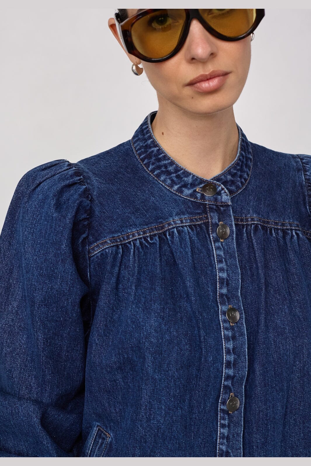 Co´Couture - Denicecc Ls Denim Shirt 500275 - 45003 - Used Denim