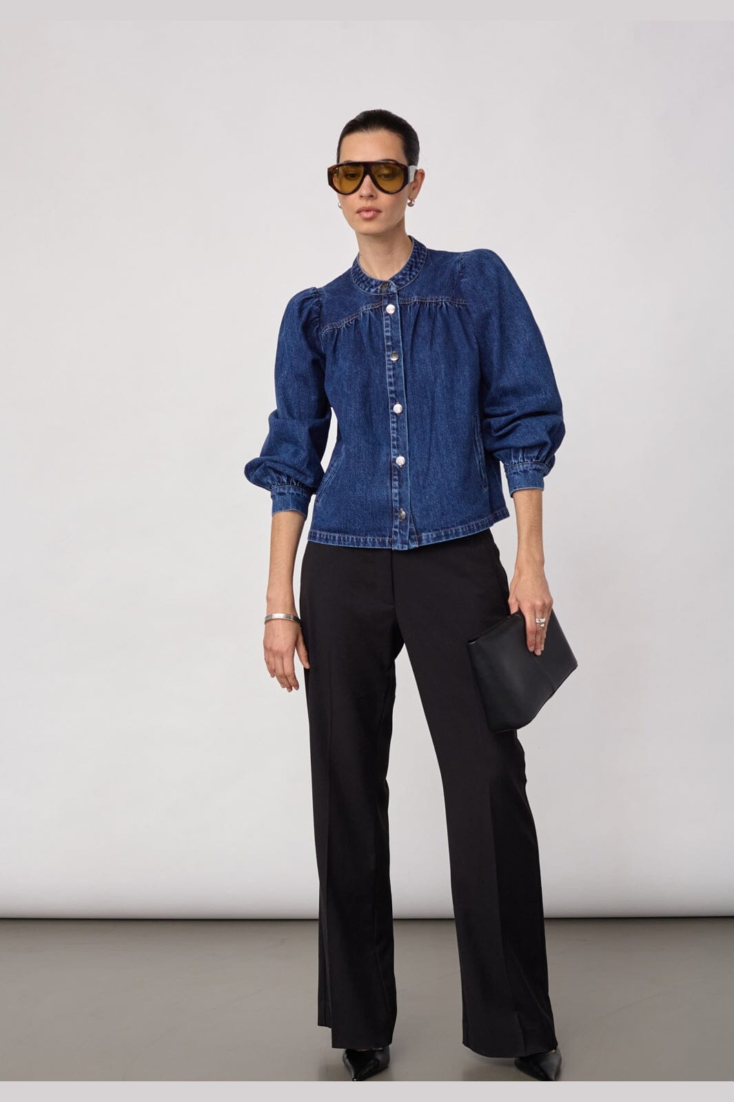 Co´Couture - Denicecc Ls Denim Shirt 500275 - 45003 - Used Denim