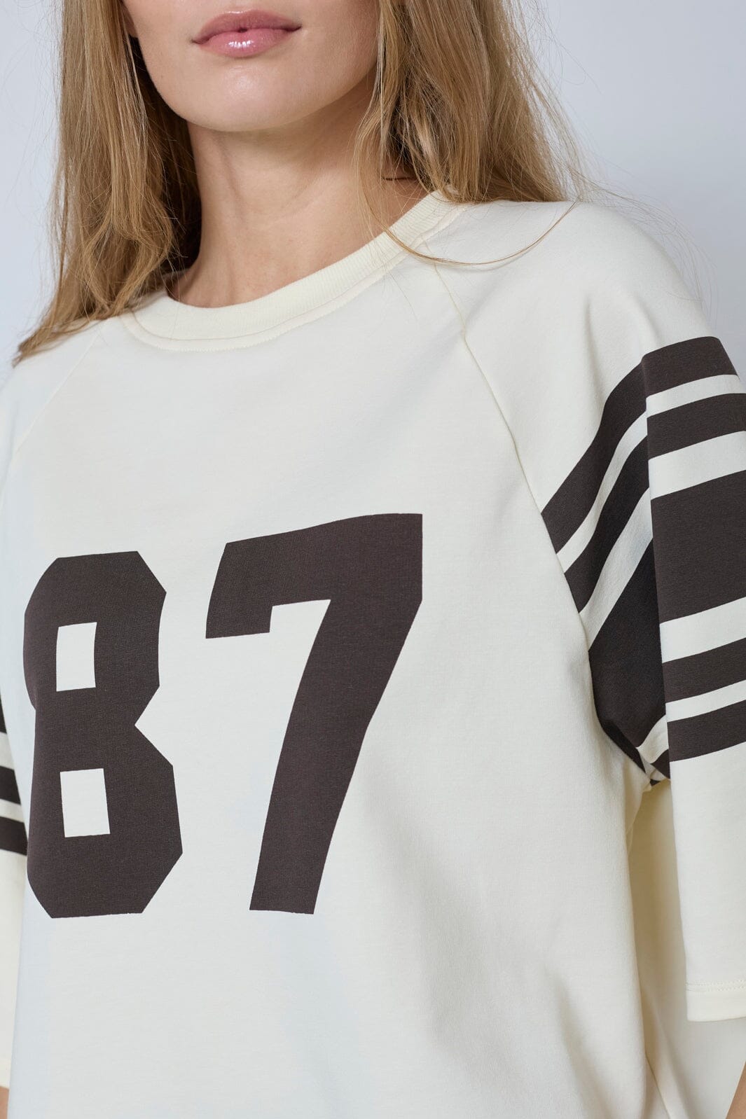 Co´Couture - Elycc 87 Tee Sweat 47012 - 19946 - Bone/Brown