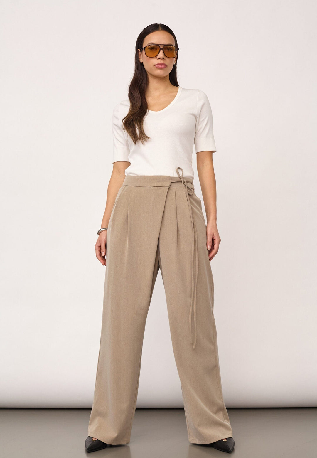 Co´Couture - Eminacc Wrap Pant 500111 - 20012 - Sand Bukser 