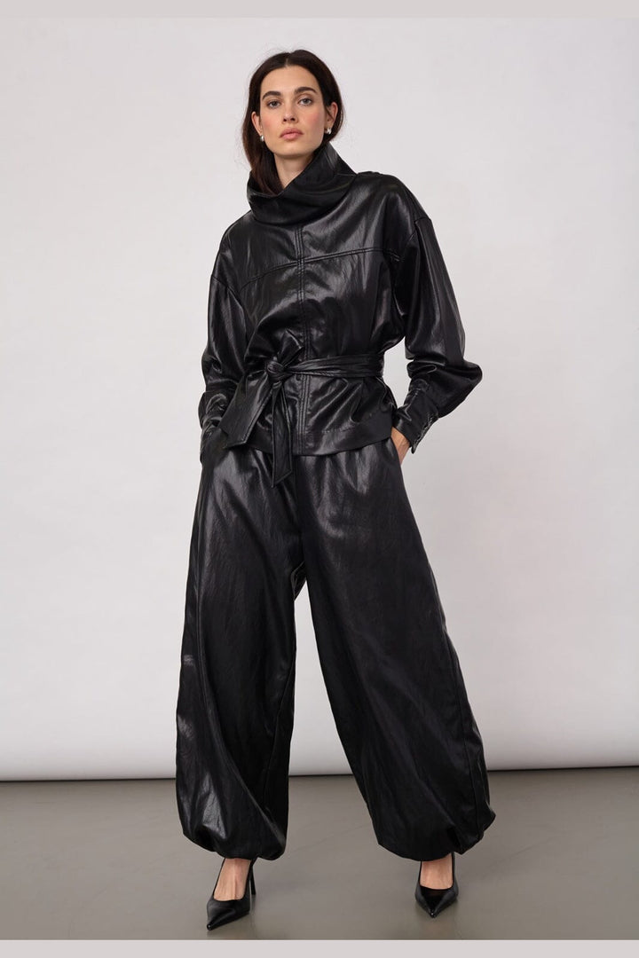 Co´Couture - Gittcc Funnel Neck Blouse 500322 - 65001 - Black