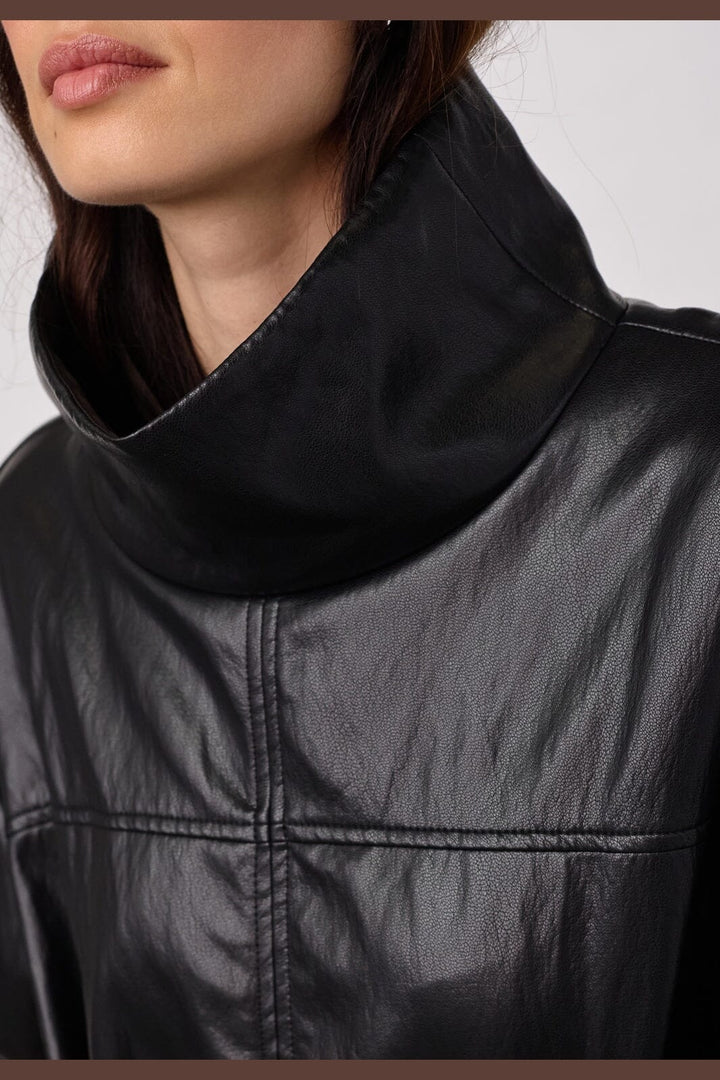 Co´Couture - Gittcc Funnel Neck Blouse 500322 - 65001 - Black