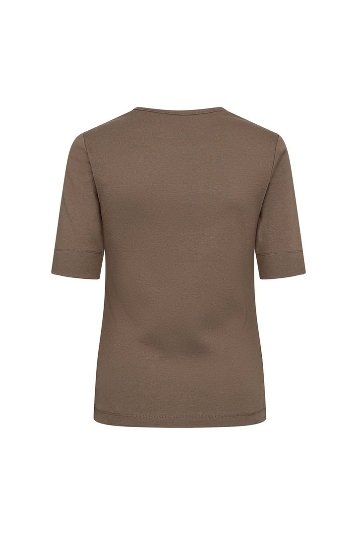 Co´Couture - Grannycc Ss Tee 33016 - 154 - Walnut