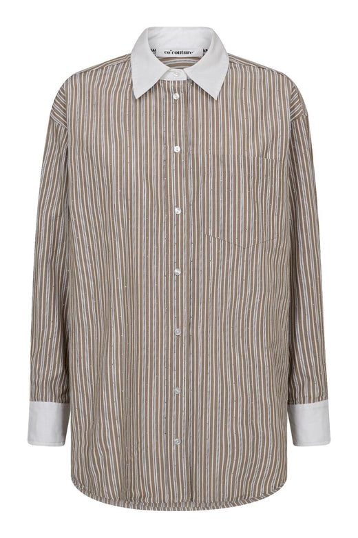 Co´Couture - Grantcc Gem Stripe Shirt 35773 - 154 - Walnut