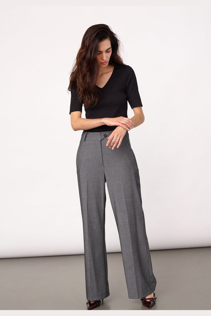 Co´Couture - Jackycc Wide Pant 500292 - 65003 - Mid Grey