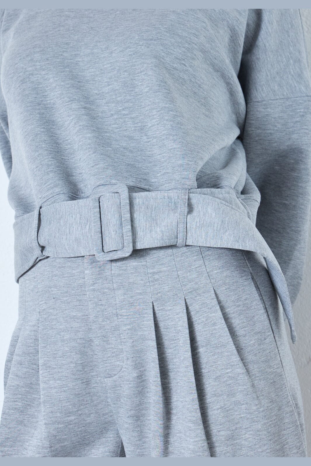 Co´Couture - Lancecc Belt Sweat 47003 - 57 - Grey Melange
