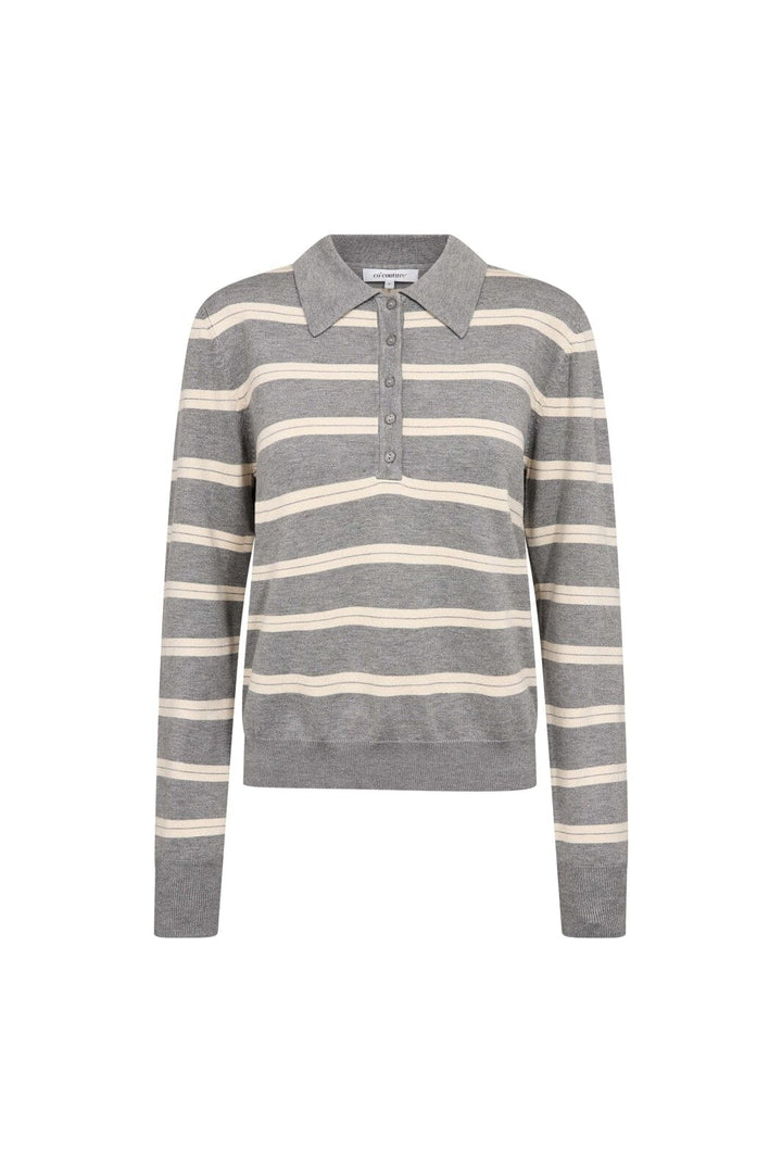 Co´Couture - Luecc Padded Polo Knit 500429 - 20002 - Brown