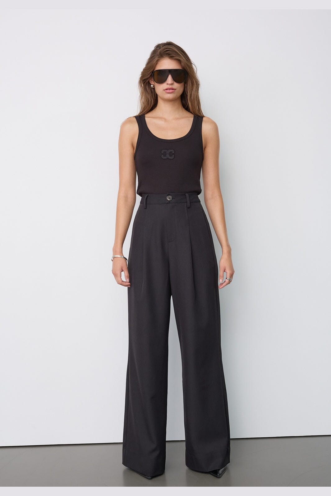 Co´Couture - Lunacc Pleat Pant 500391 - 65001 - Black