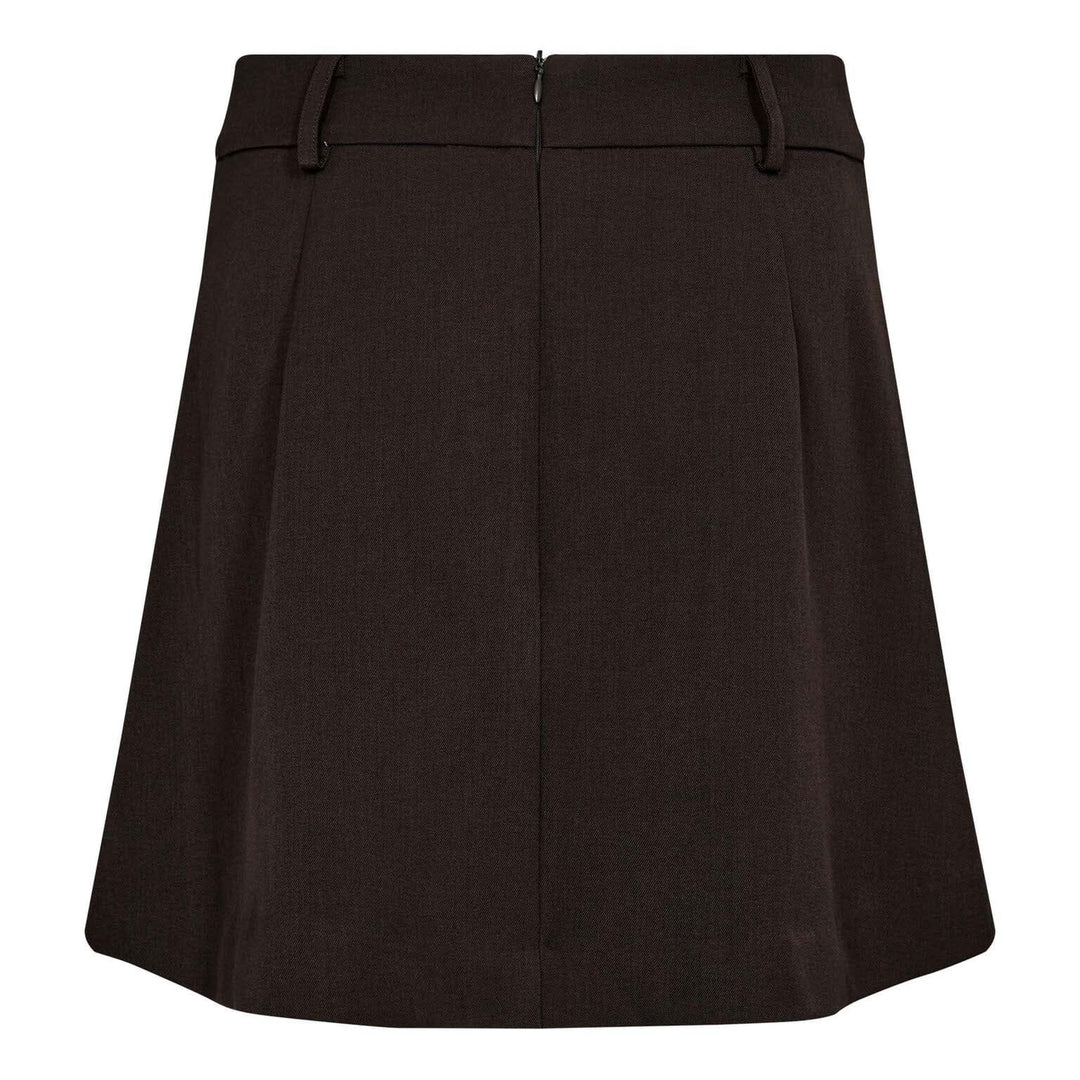 Co´Couture - Lunacc Pocket Pleat Mini Skirt 34223 - 145 - Dark Brown Nederdele 