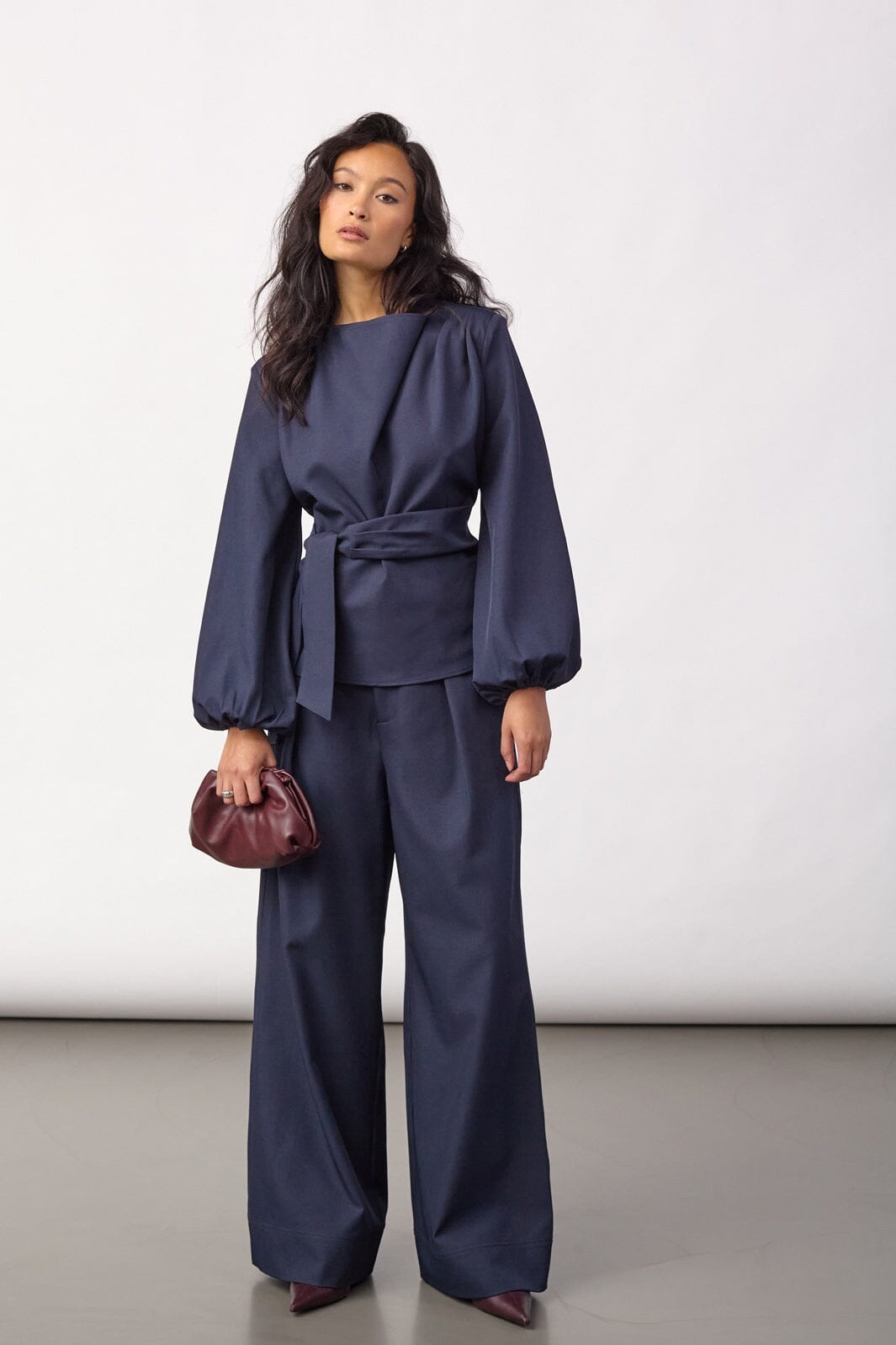 Co´Couture - Lunacc Tie Blouse 500386 - 40007 - Navy