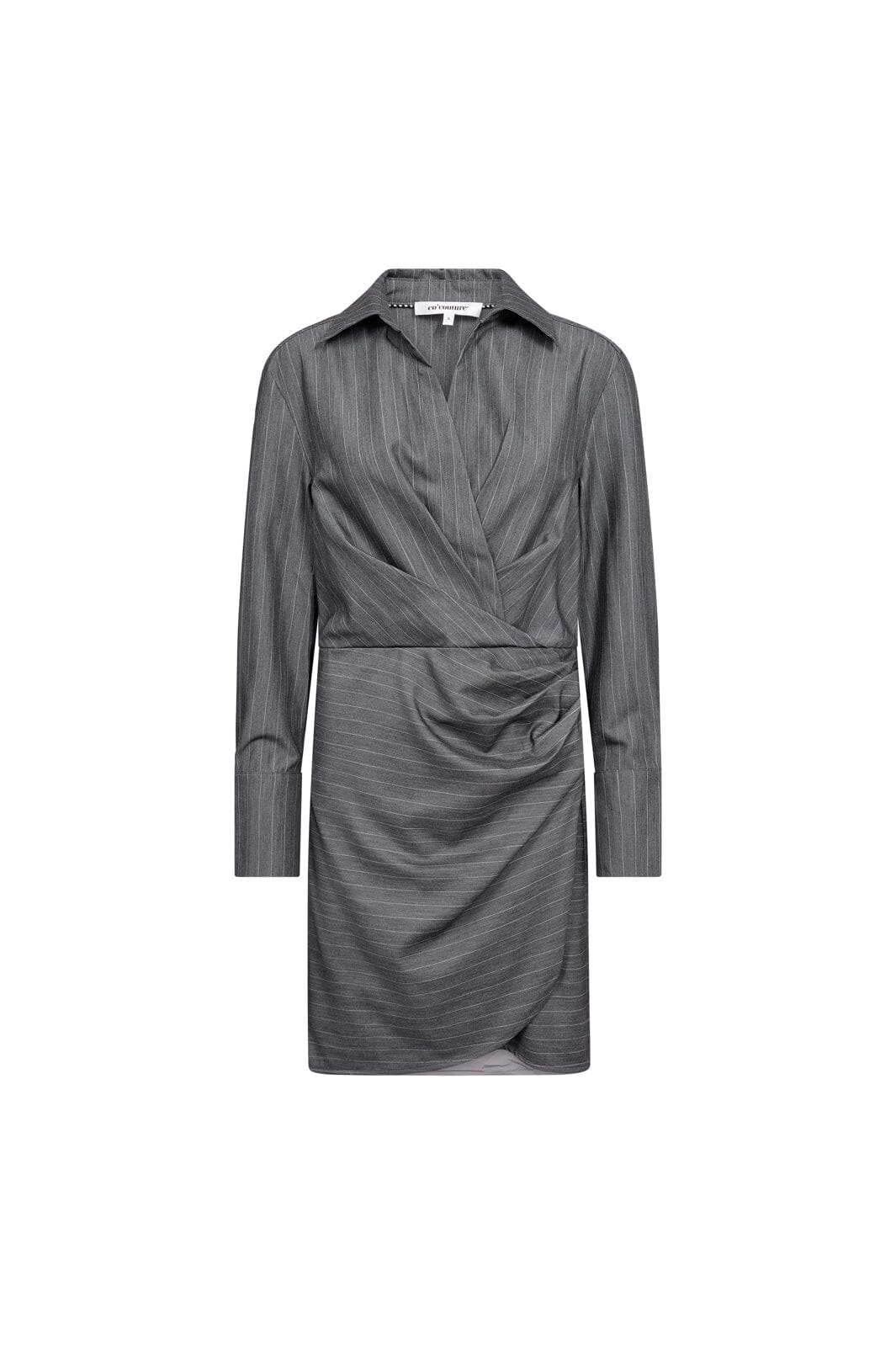 Co´Couture - Lyviacc Pin Wrap Dress 500300 - 65003 - Mid Grey