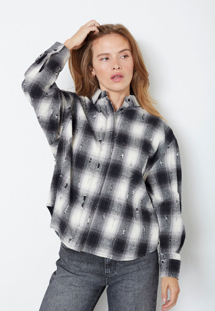 Co´Couture - Mobycc Check Shirt 35900 - 96 - Black Skjorter 