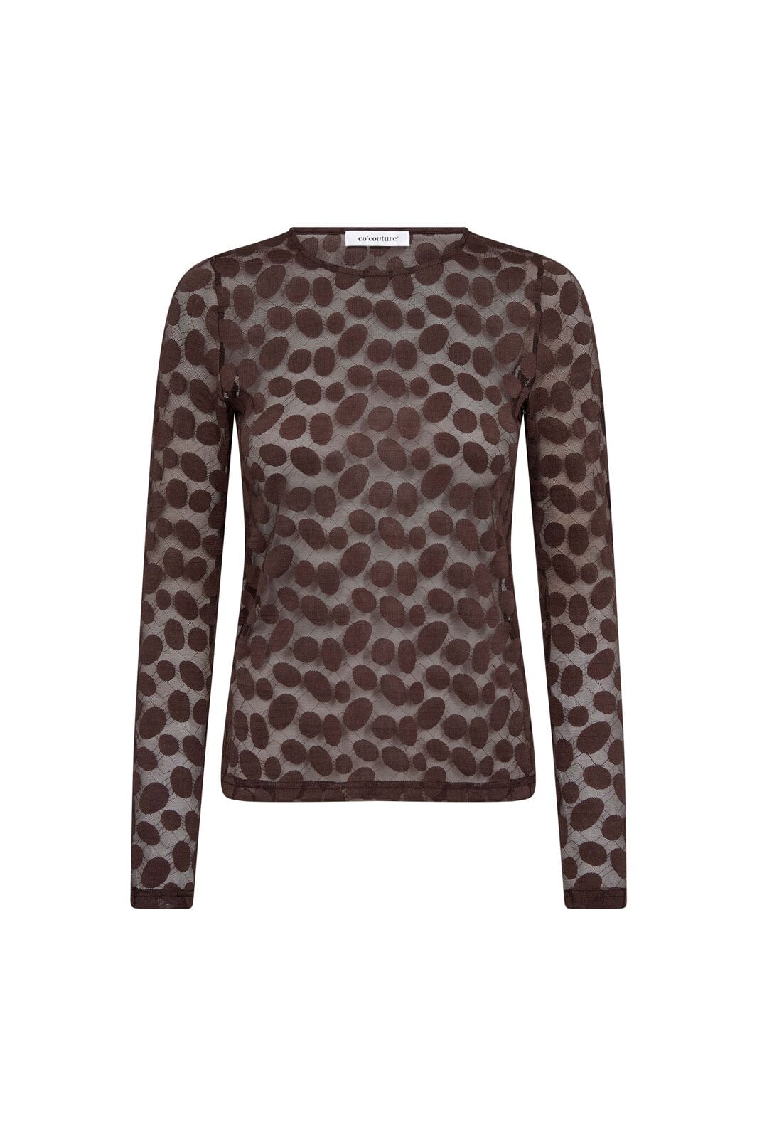 Co´Couture - Penolacc O-Neck Blouse 500266 - 20002 - Brown
