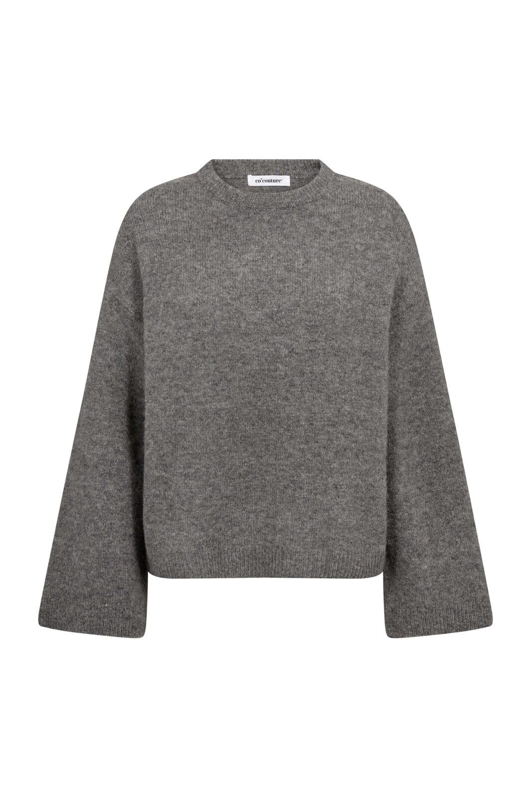 Co´Couture - Rogercc O-Neck Knit 500333 - 65006 - Grey Melange
