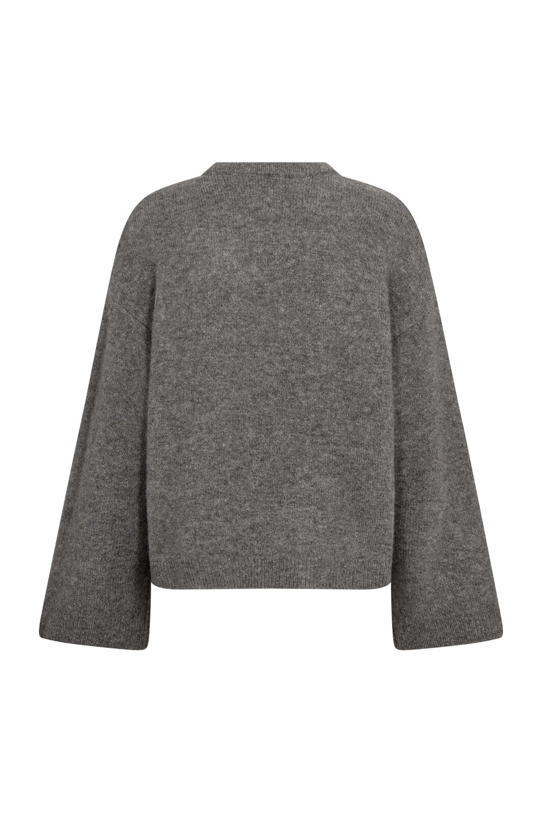 Co´Couture - Rogercc O-Neck Knit 500333 - 65006 - Grey Melange