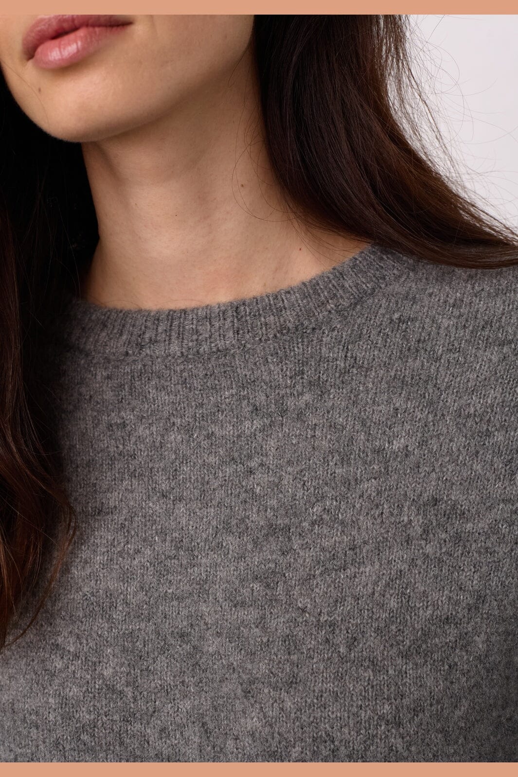 Co´Couture - Rogercc O-Neck Knit 500333 - 65006 - Grey Melange