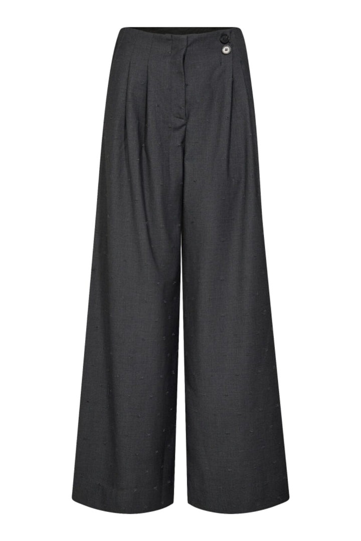 Co´Couture - Sagacc Pleat Pant 31566 - 139 - Mid Grey