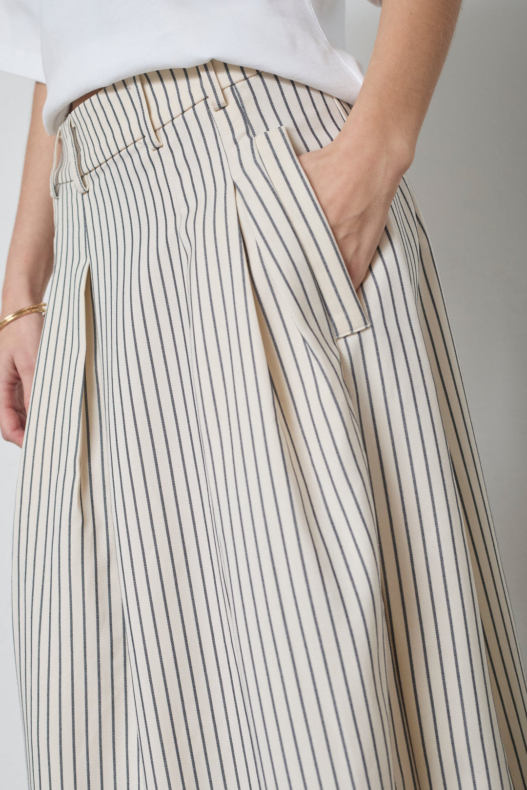 Co´Couture - Salviecc Anya Pleat Skirt 44016 - 4000 - White Nederdele 