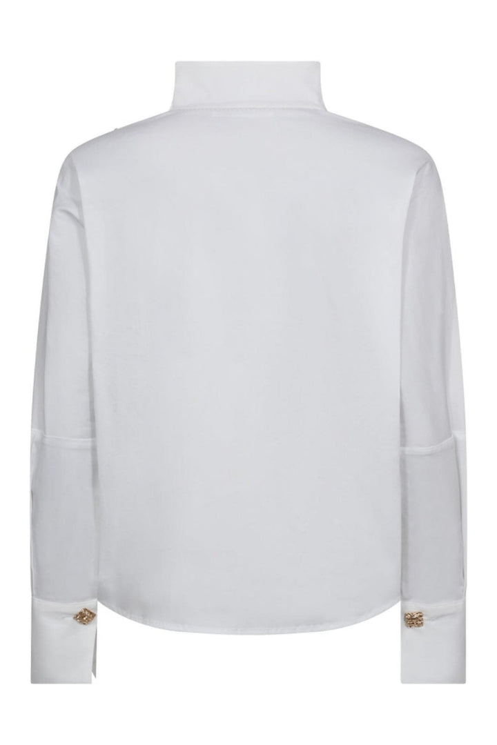 Co´Couture - Sannacc Asym Button Blouse 35946 - 4000 - White