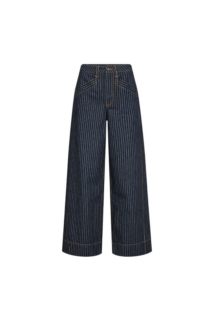 Co´Couture - Siggacc Stripe Pant 500039 - 45001 - Denim Blue