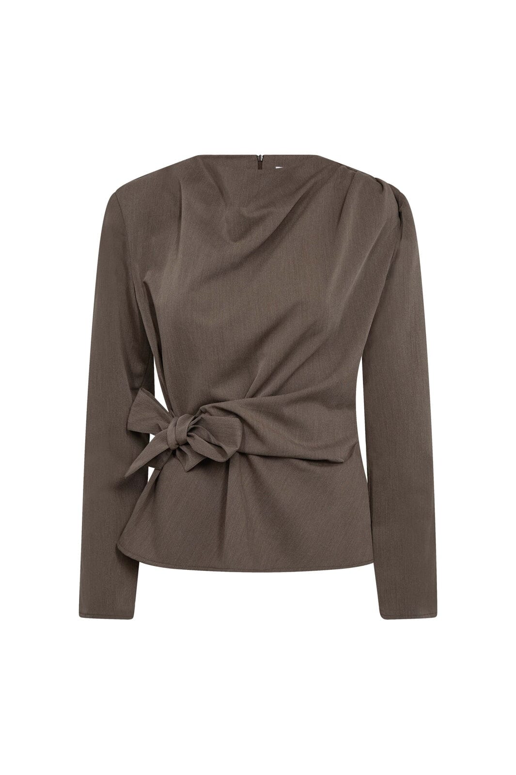 Co´Couture - Tengacc Pleat Blouse 45043 - 154 - Walnut