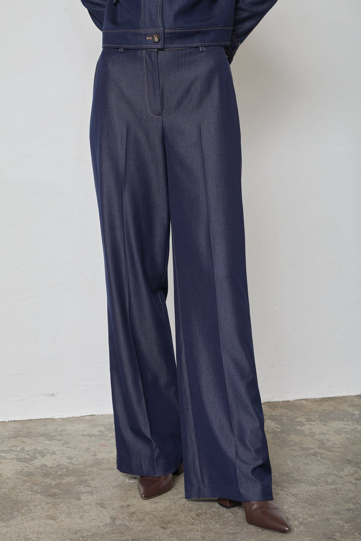 Co´Couture - Terrycc Denim Pant 31528 - 575 - Navy Denim Bukser 