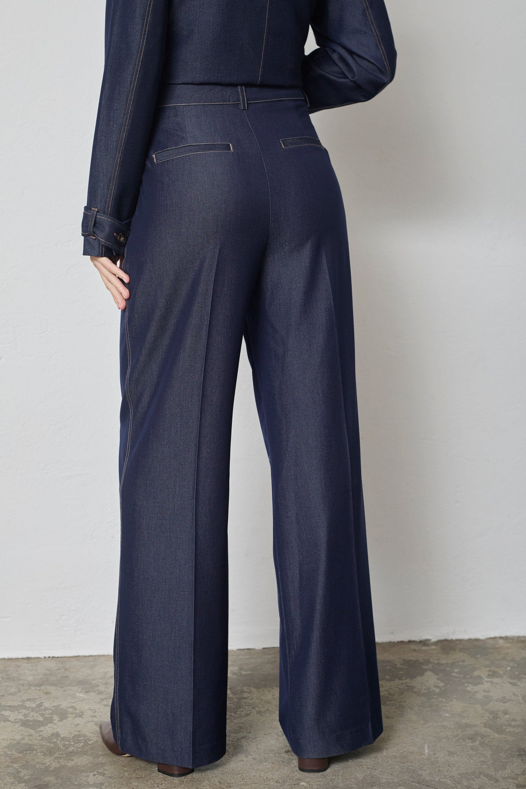 Co´Couture - Terrycc Denim Pant 31528 - 575 - Navy Denim Bukser 
