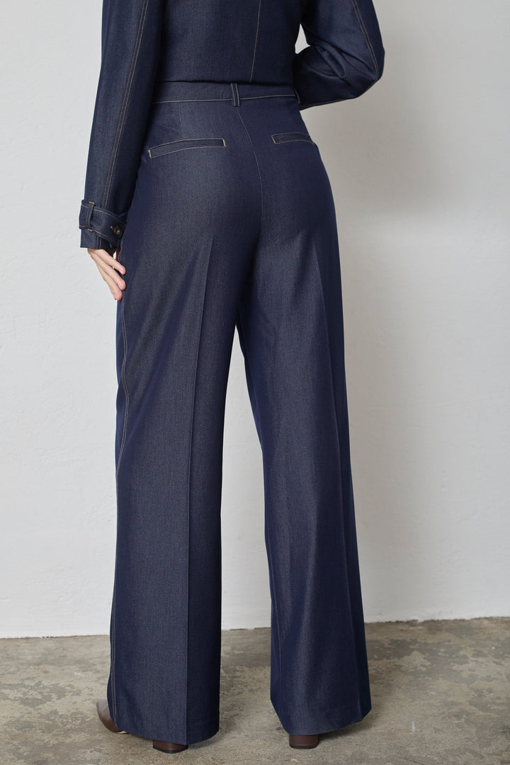 Co´Couture - Terrycc Denim Pant 31528 - 575 - Navy Denim Bukser 