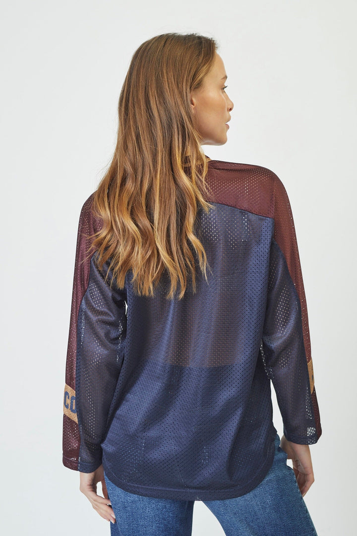 Co´Couture - Treycc Logo Blouse 35806 - 120 - Navy Bluser 