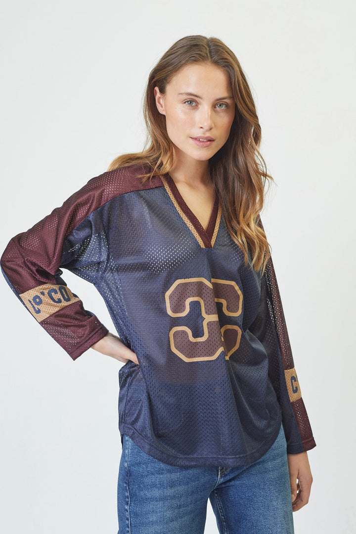 Co´Couture - Treycc Logo Blouse 35806 - 120 - Navy Bluser 
