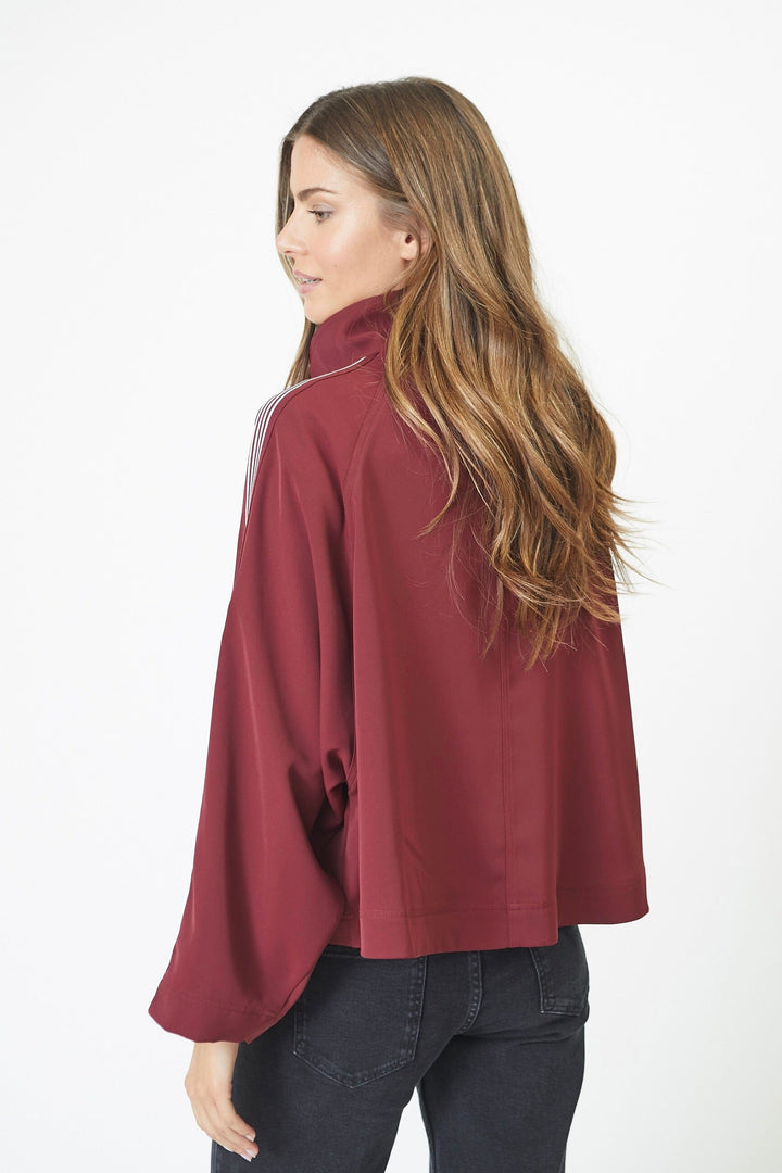 Co´Couture - Tricecc Crop Jacket 30060 - 87 - Winered Jakker 
