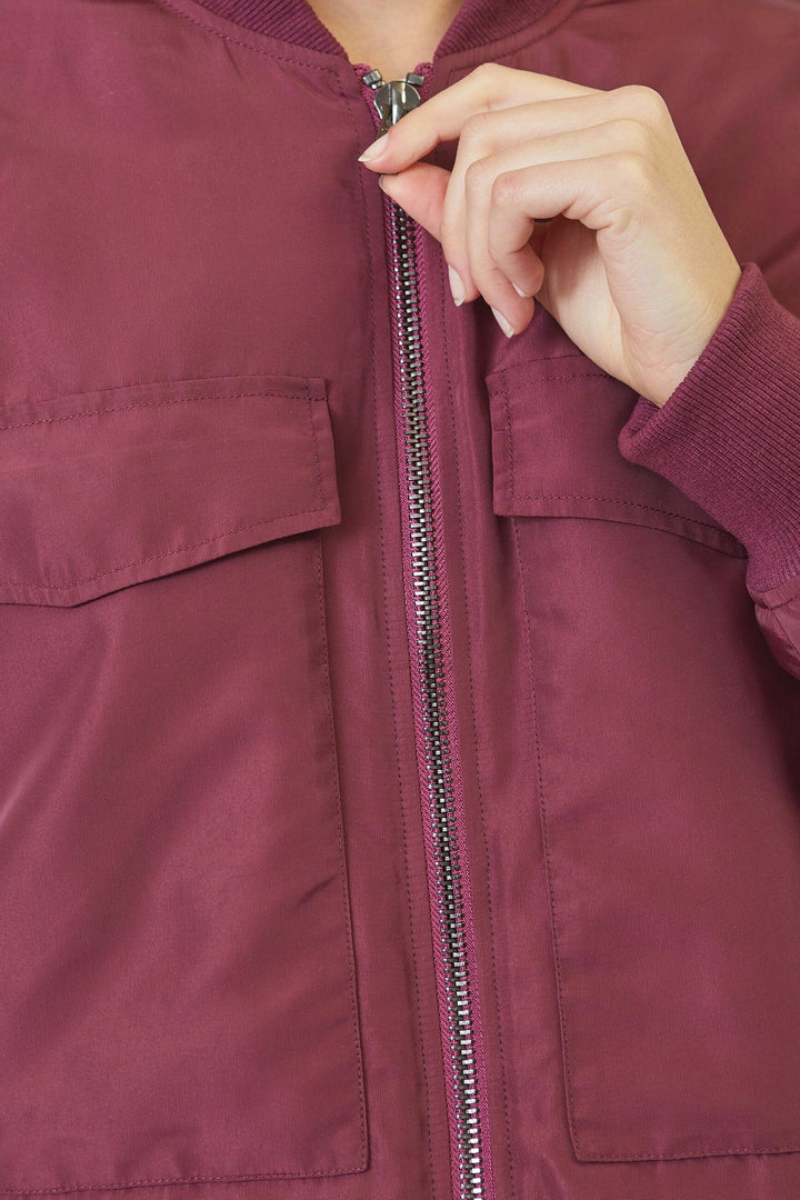 Co´Couture - Tricecc Crop Jacket 30060 - 87 - Winered Jakker 