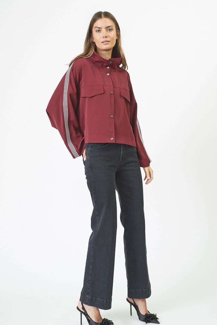 Co´Couture - Tricecc Crop Jacket 30060 - 87 - Winered Jakker 
