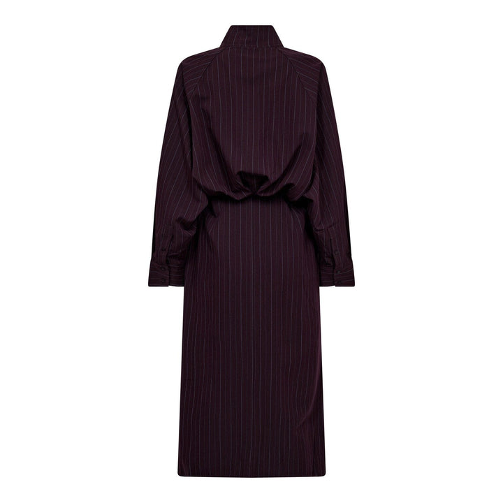 Co´Couture - Trinnycc Stripe Batwing Dress 46011 - 67 - Plum Kjoler 