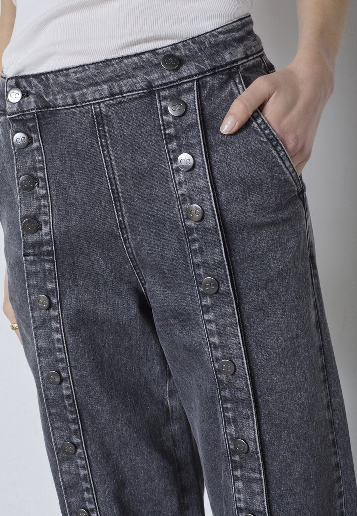Co´Couture - Willacc Button Jeans 41005 - 96 - Black Jeans 