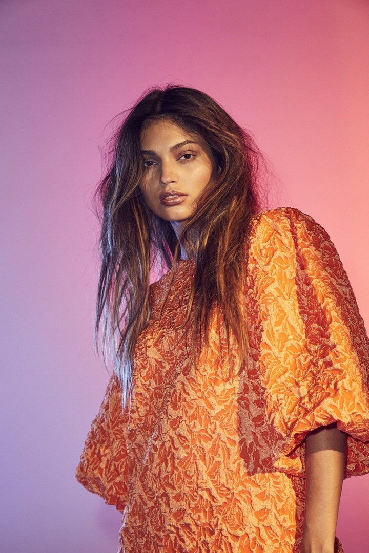 Co´couture - Yoyo Flash Dress - Orange Kjoler 