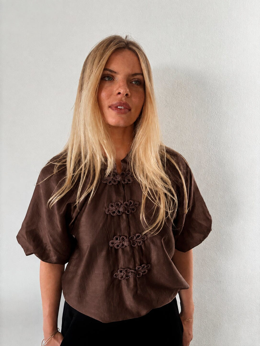 Continue - Evelyn 15304 - Brown Bluser 