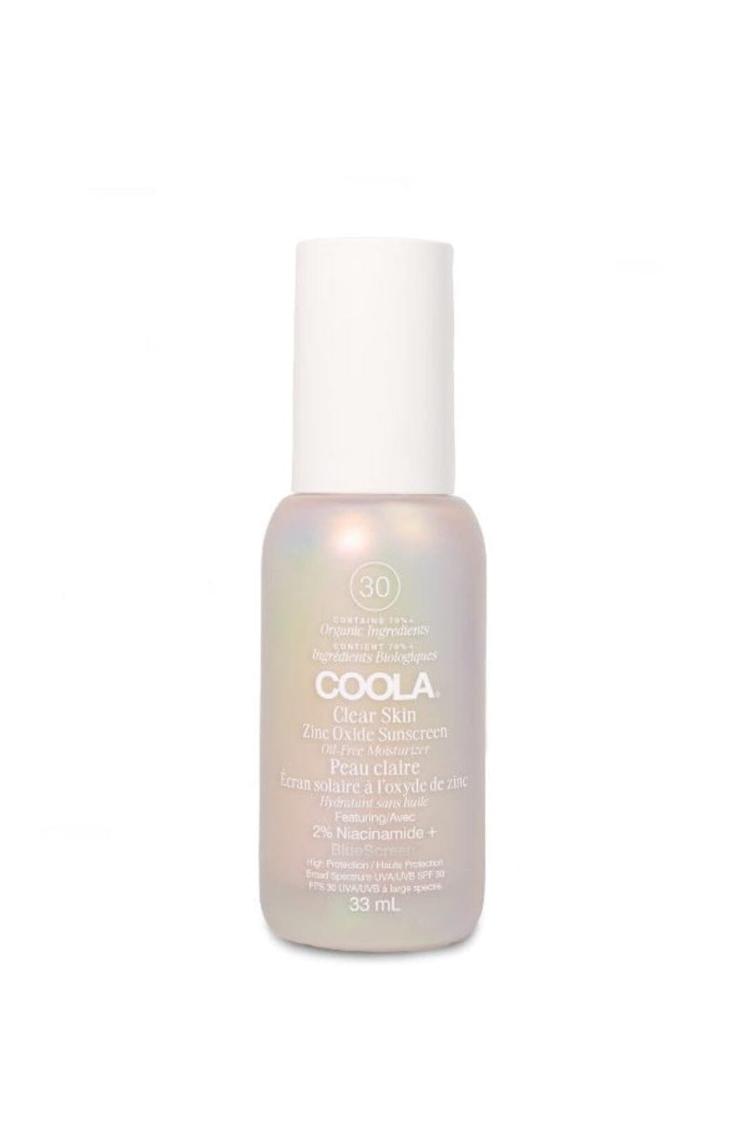 Coola - Clear Skin Zinc Oxide Sunscreen Oil Free Moisturizer, Spf30 Cl10731 Solcreme 