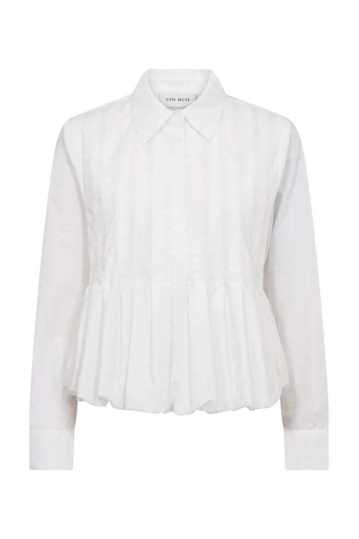 Copenhagen Muse - Cmpleat-shirt 211941 - 1010 Bright White Skjorter 