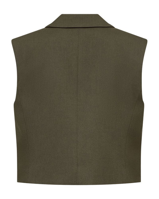Copenhagen Muse - Cmtailor-short-waistcoat 203883 - 8705 Ivy Green Melange 