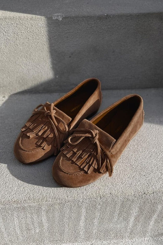 Copenhagen Shoes - La Boheme CS8890 - 148 - Cognac Suede Loafers 