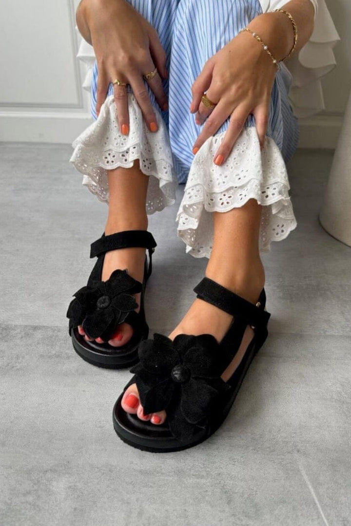 Copenhagen Shoes - My Flowers - 0001 Black Sandaler 