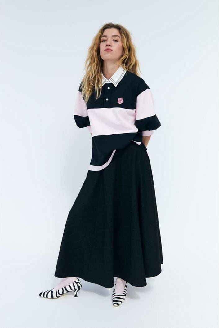 Cras - Aisha Skirt C740 - Dark Grey Check