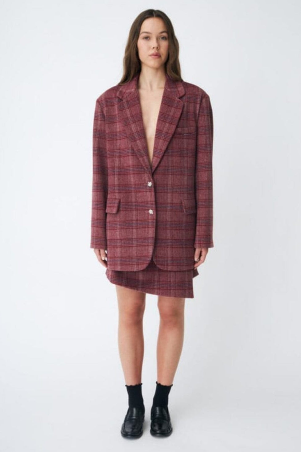 Cras - Boss Blazer C545 - 8134 Cherry Check Blazere 