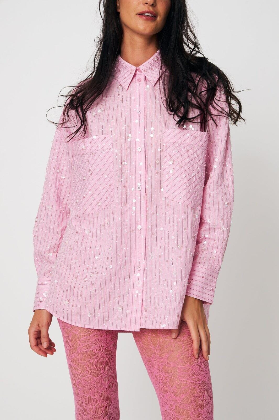 Cras - Ellie Shirt C606 - 8070 - 8070 Pink Multi Stripe Skjorter 