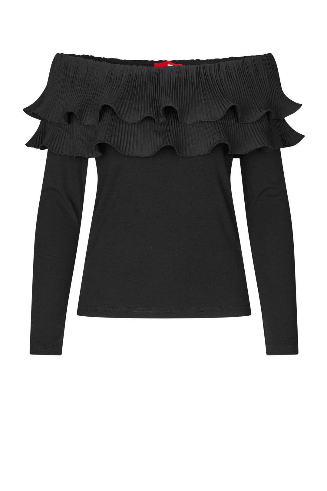 Cras - Flounce Blouse C499 - 9999 - 9999 Black Bluser 