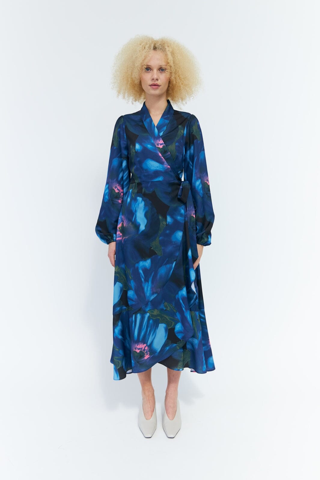 Cras - Lara Dress C1687 - Poppy Flower Blue