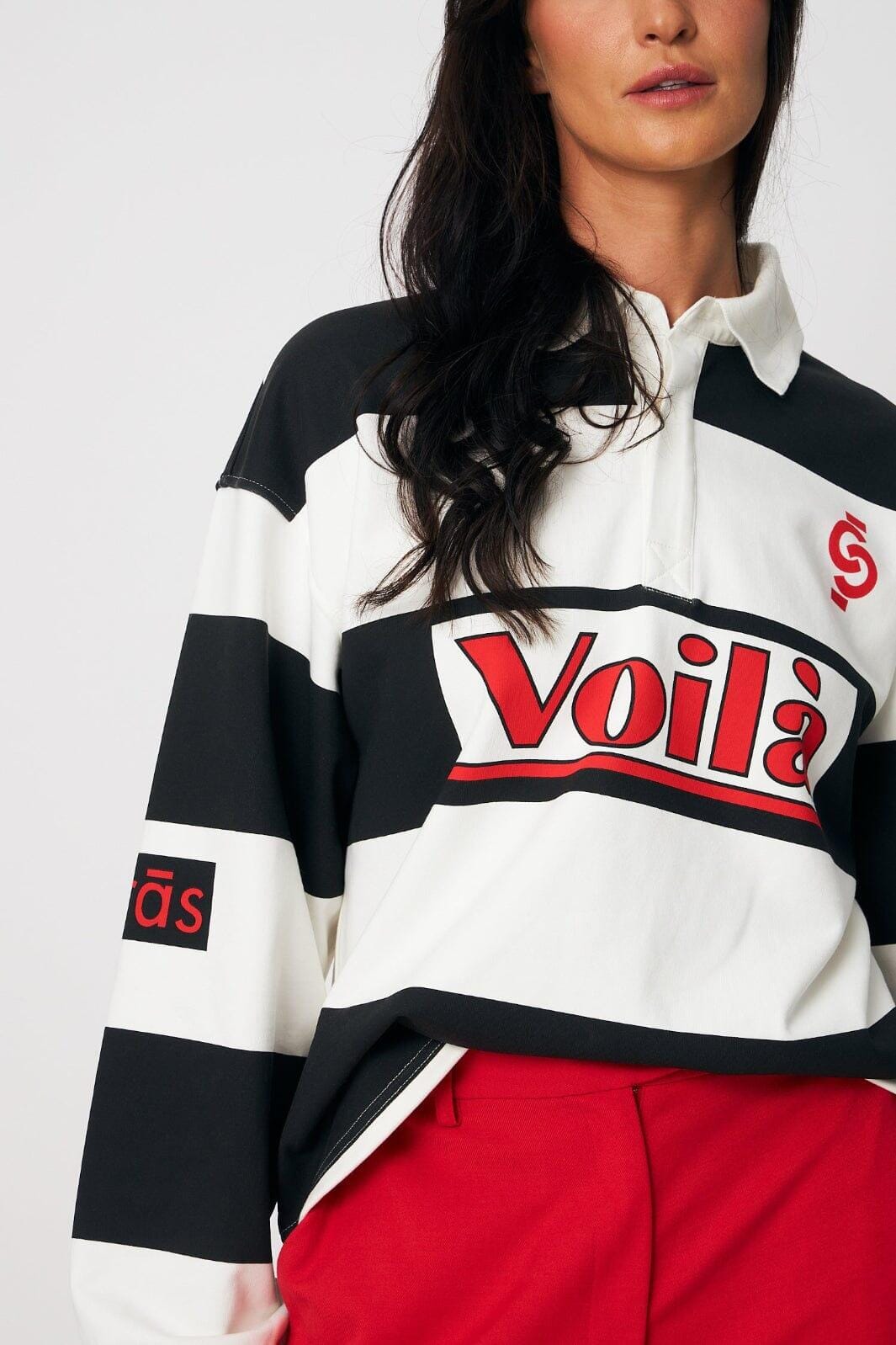 Cras - Sista Blouse C641 - 8150 - 8150 Black Ivory Bluser 